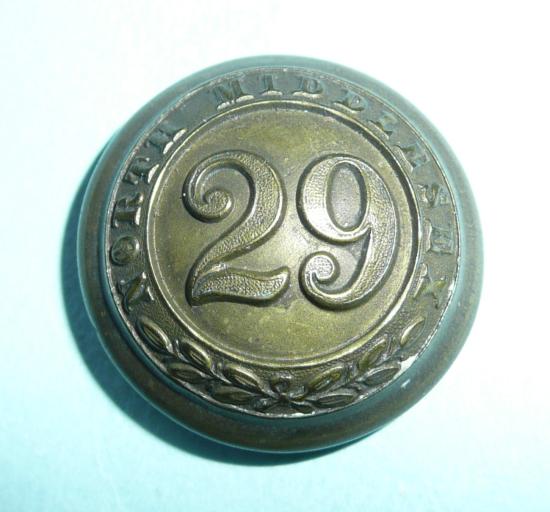 29th (North Middlesex) Rifle Volunteer Corps Large Pattern Brass Button