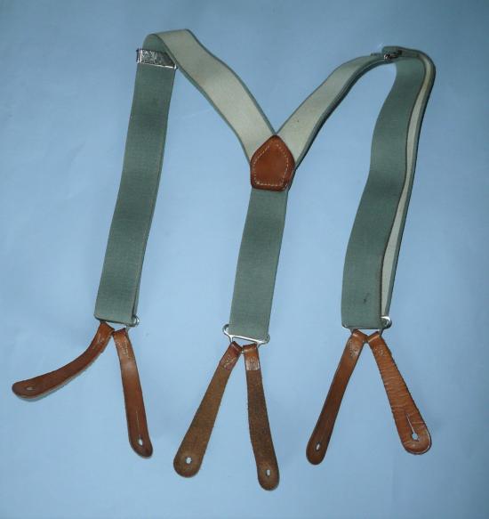 Post War British Army Grey Trouser Braces
