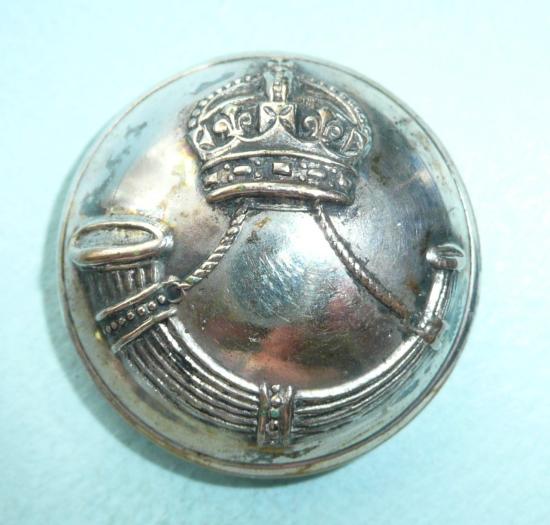 Durham Light Infantry Volunteer Battalion Officers Silver Plated Large Pattern Button