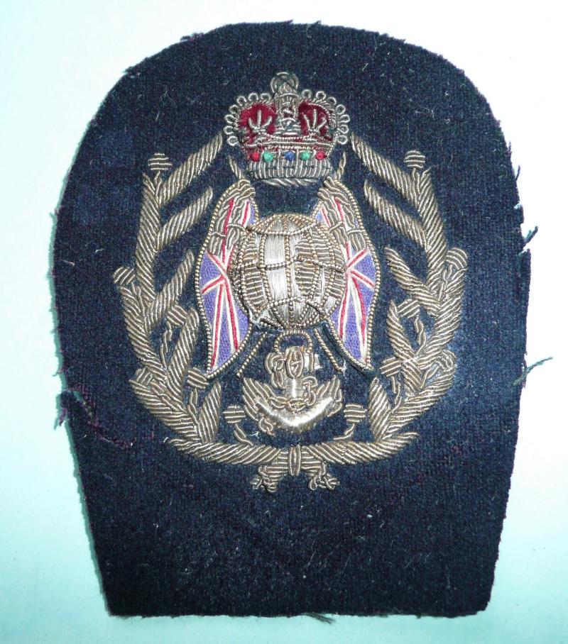 Royal Marines Colour Sergeants Embroidered Bullion Wire Arm Badge, QEII issue
