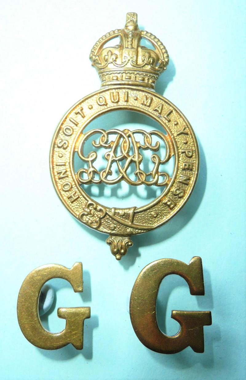 Grenadier Guards Three Piece Brass Shoulder Title (type 2)