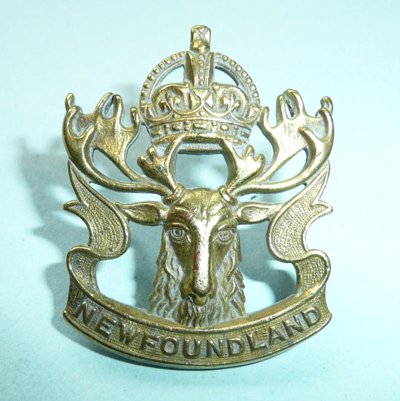 WW1 Royal Newfoundland Regiment Brass Cap Badge