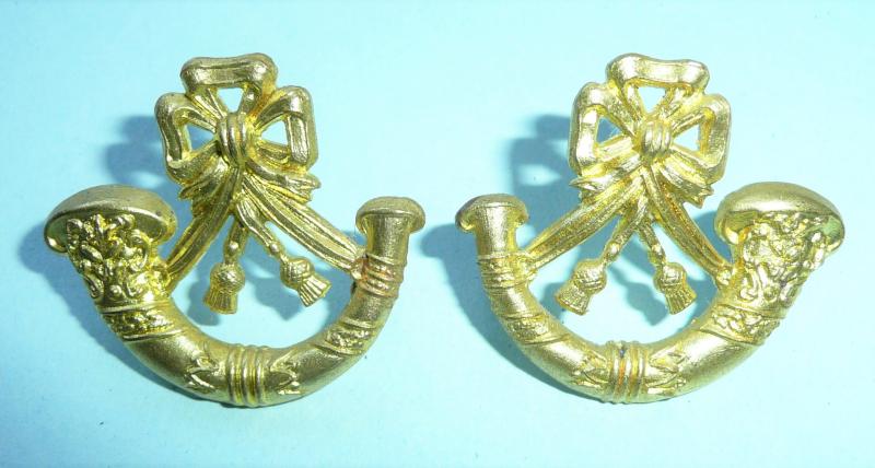 Sherwood Rangers (Nottinghamshire Yeomanry) Pair of Officers Gilding Metal Collar Badges