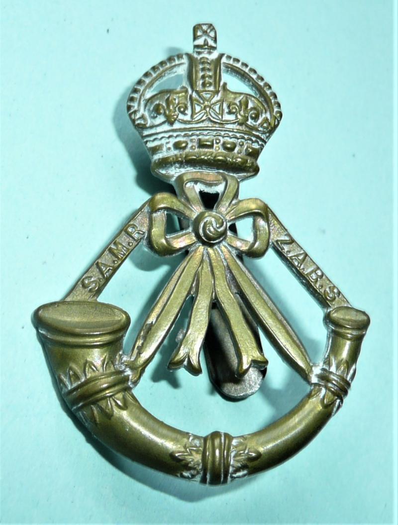 WW1 South African Mounted Rifles (SAMR) Brass Cap Badge, 1913 - 1922