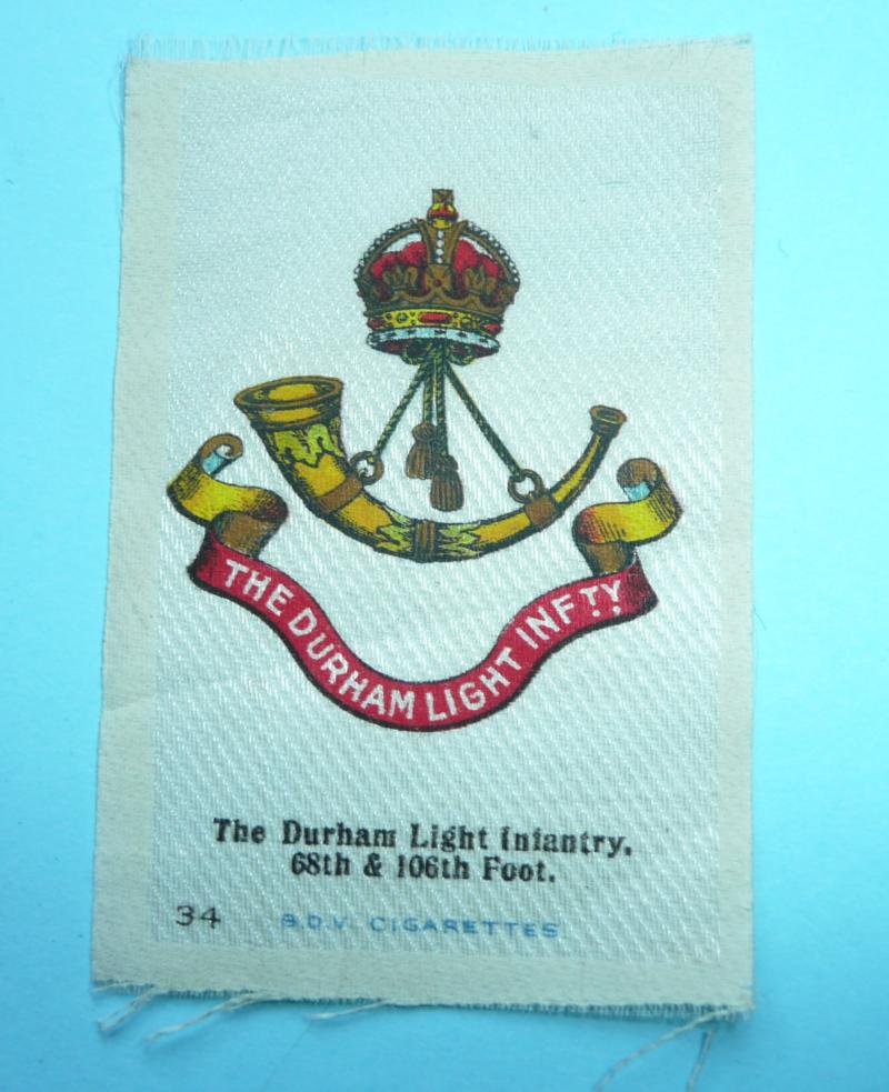 WW1 Durham Light Infantry (DLI) BDV Cigarette Card Silk - No 34