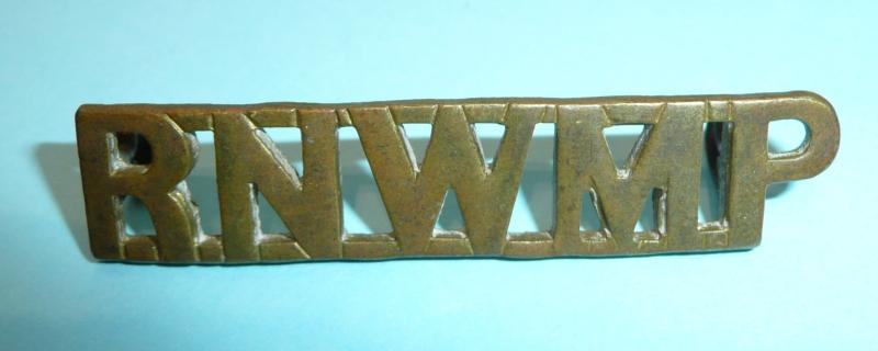 RNWMP Royal North West Mounted Police (Canadian Mounties) Brass Shoulder Title  - Gaunt London