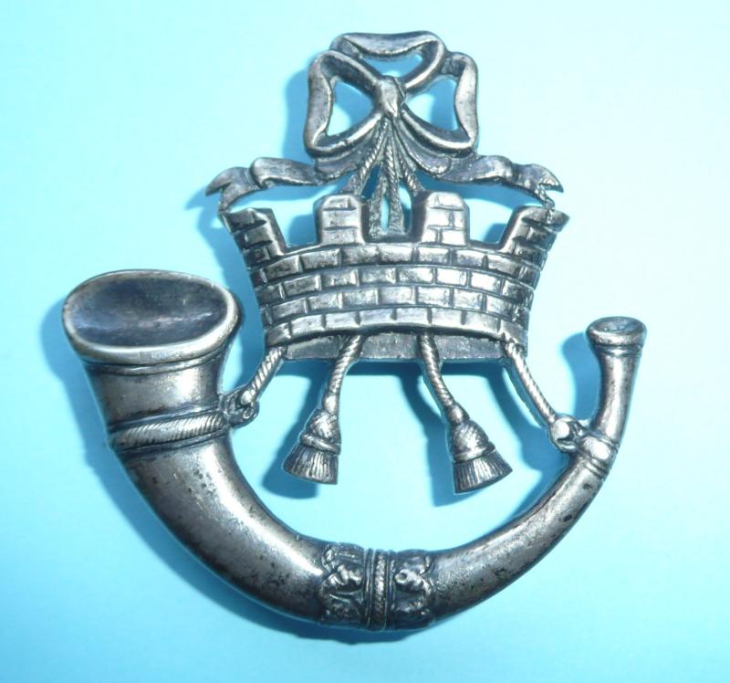 Somerset & Cornwall Light Infantry Large White Metal Cast Pouch Badge