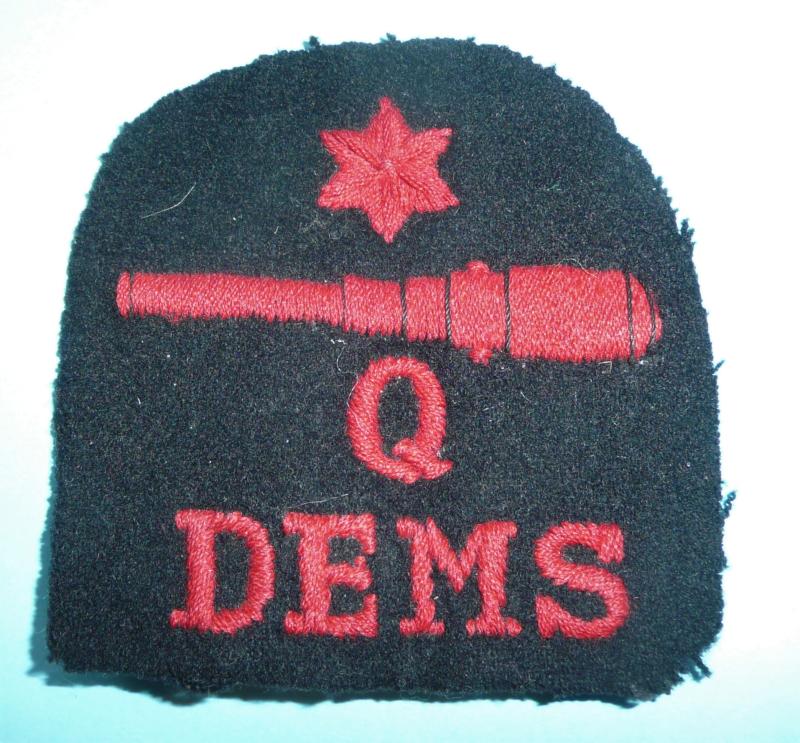 WW2 Quarter Gunners Arm badge DEMS Merchant Marine