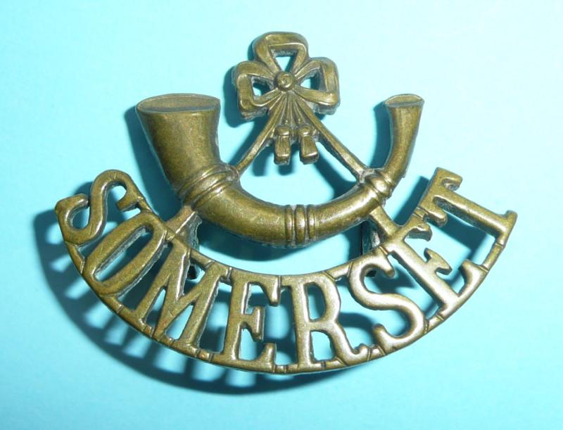 Somerset Light Infantry Brass Shoulder Title