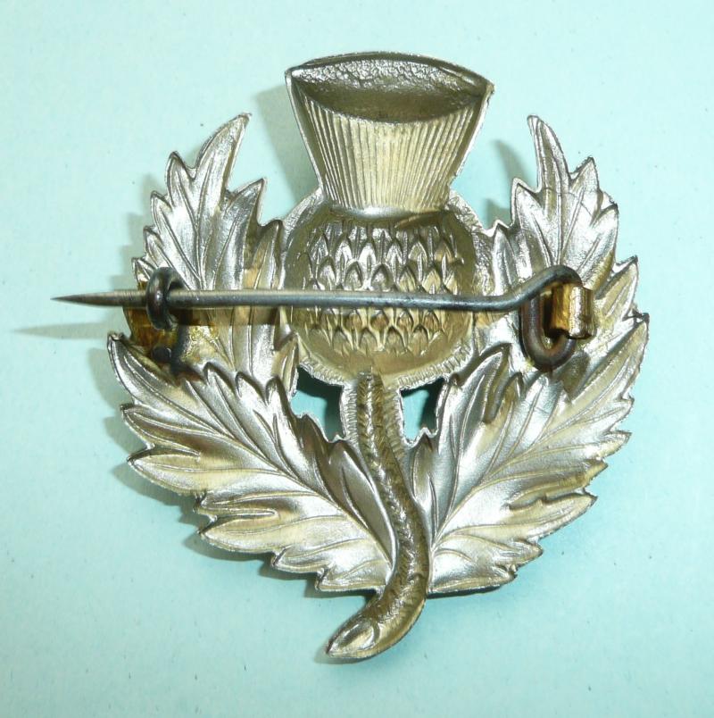Large White 15th Middlesex RVC / 14th London Regiment (London Scottish) Thistle Glengarry Badge