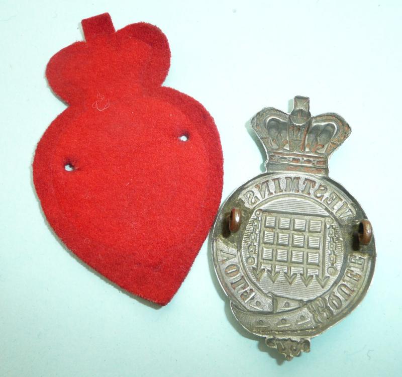 13th Middlesex Rifle Volunteer Corps  (Queens Westminster Volunteers) Other Ranks White Metal Glengarry Badge