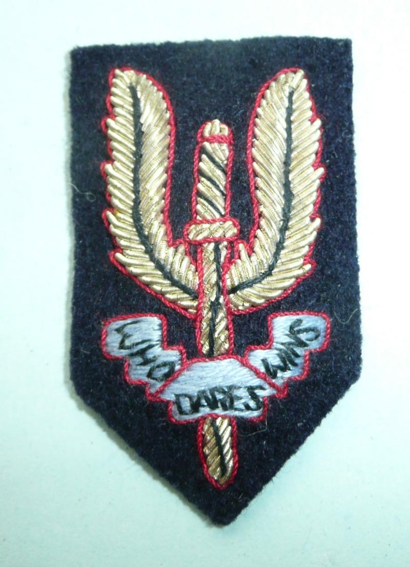 Special Air Service SAS Bullion and Silk Thread Beret Badge