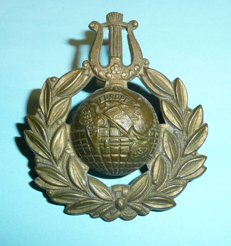 Royal Naval (RN) Royal Marines School of Music Royal Marines (RM) Corps Bandsmans Gilding Metal Cap Badge