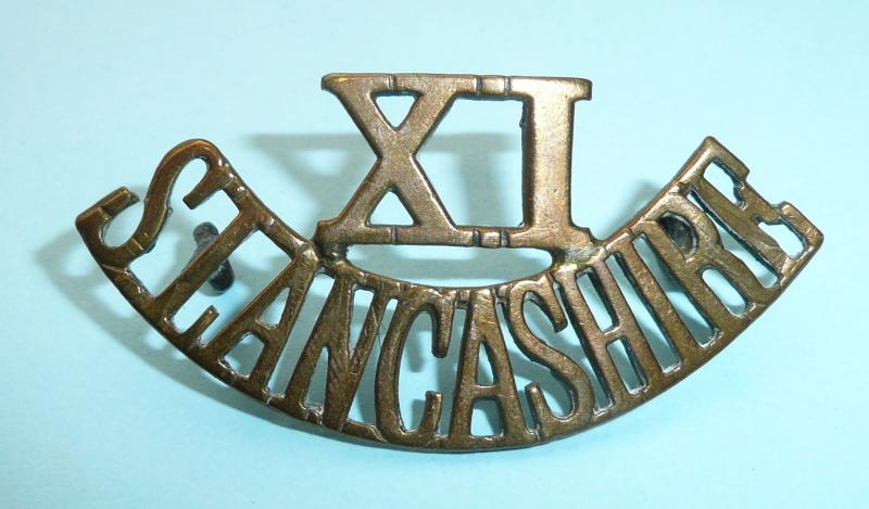 WW1 Pals - 11th Battalion South Lancashire Regiment (St Helens Pioneers) Brass Shoulder title