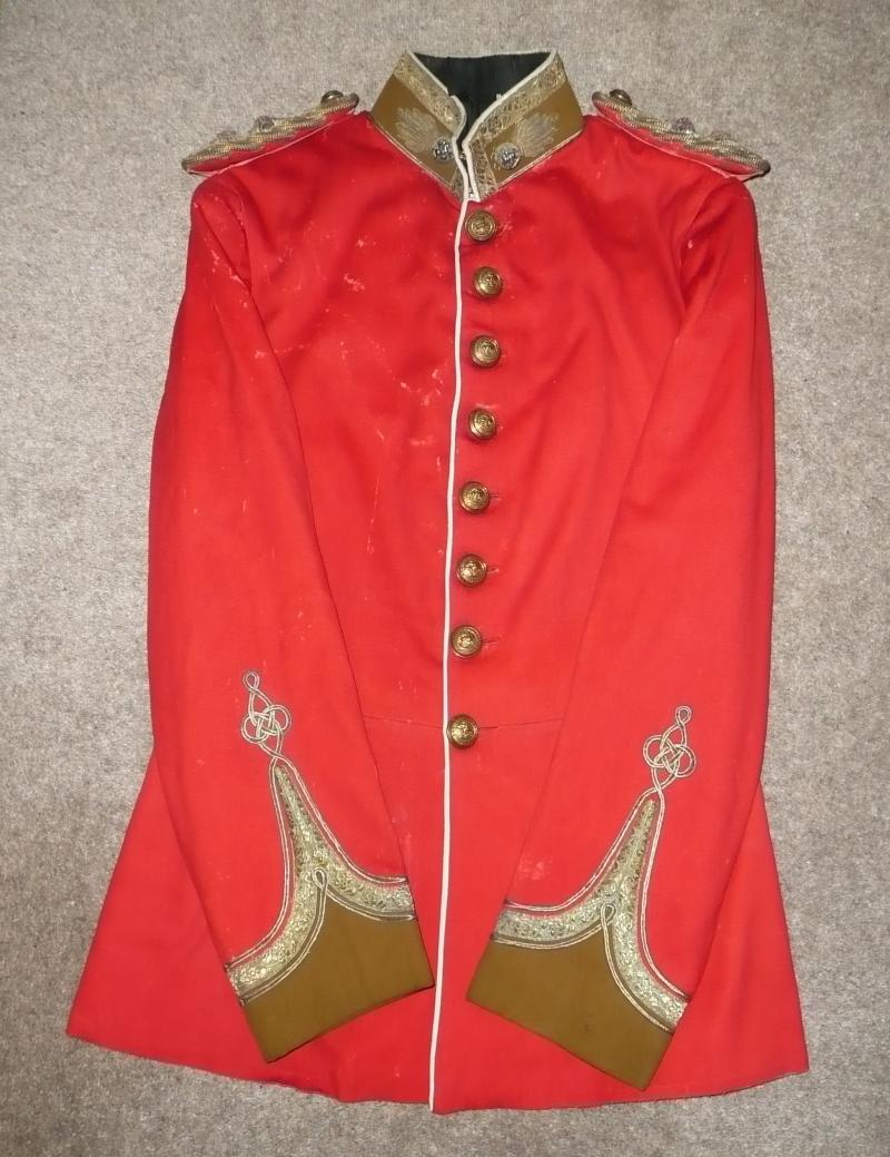Northumberland Fusiliers Regular Officer's No 1 Dress Scarlet Tunic Jacket - Attributed