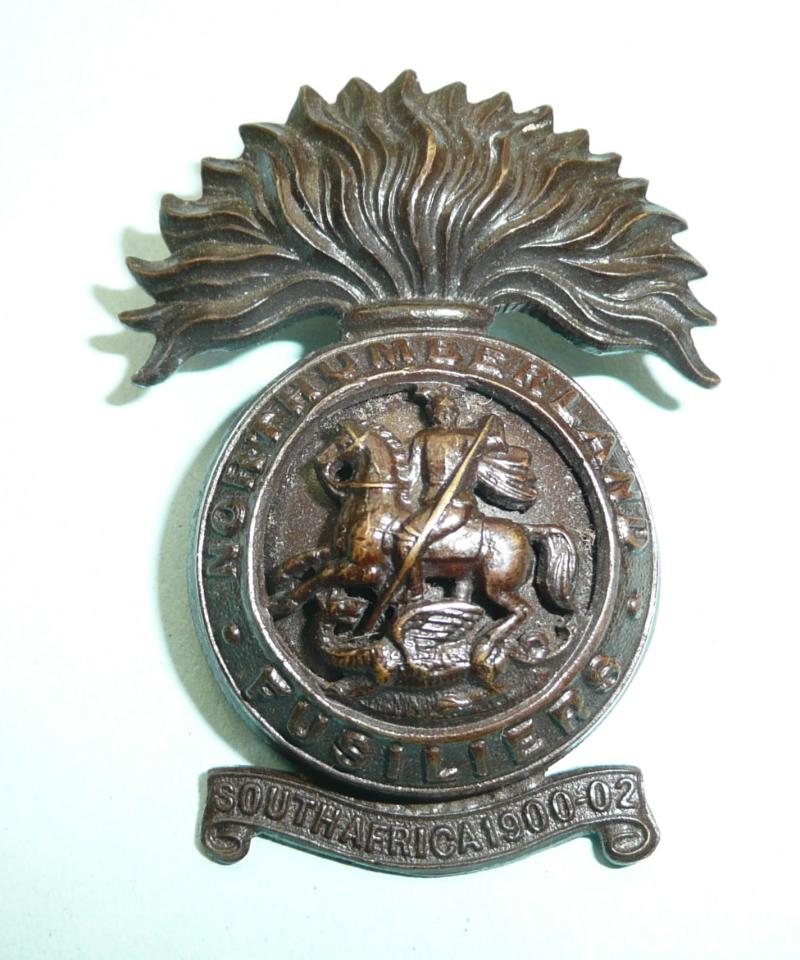 4th / 5th / 6th (Territorial) Battalions Northumberland Fusiliers (NF) Officers OSD Bronze Cap Badge - Blade