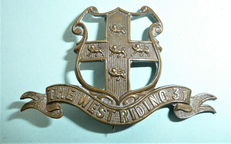 WW1 31st (Tadcaster) West Riding Ambulance Cap Badge