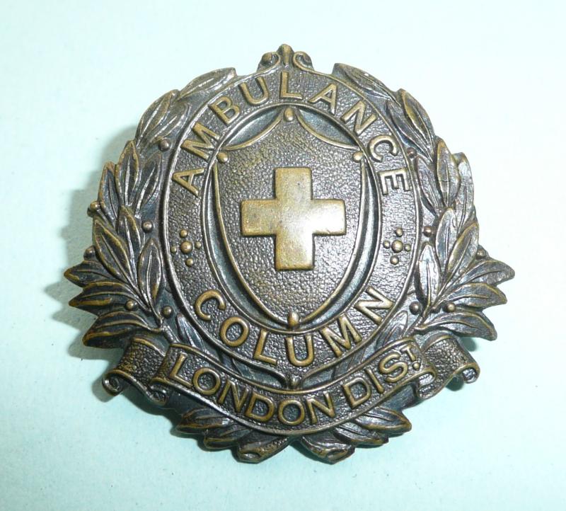 WW1 Ambulance Column London Bronzed Collar Badge