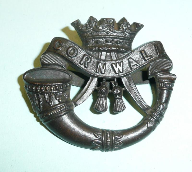 Duke of Cornwall Light Infantry ( DCLI ) Officers OSD Cap Badge - Blades