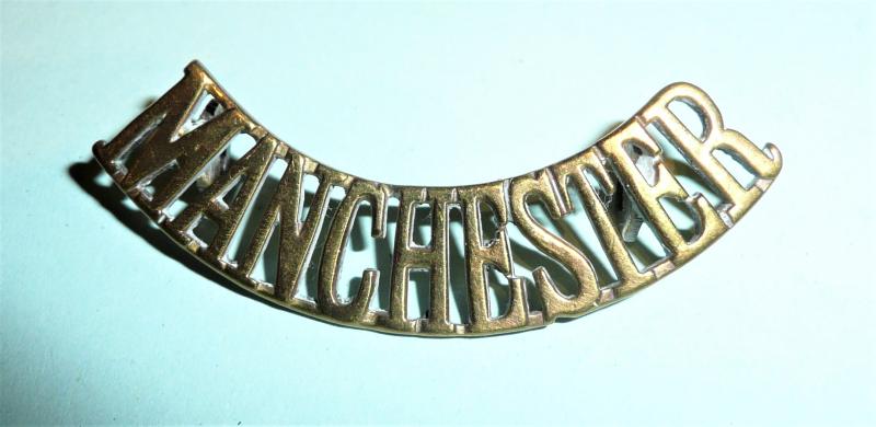 The Manchester Regiment Other Ranks Brass Shoulder Title