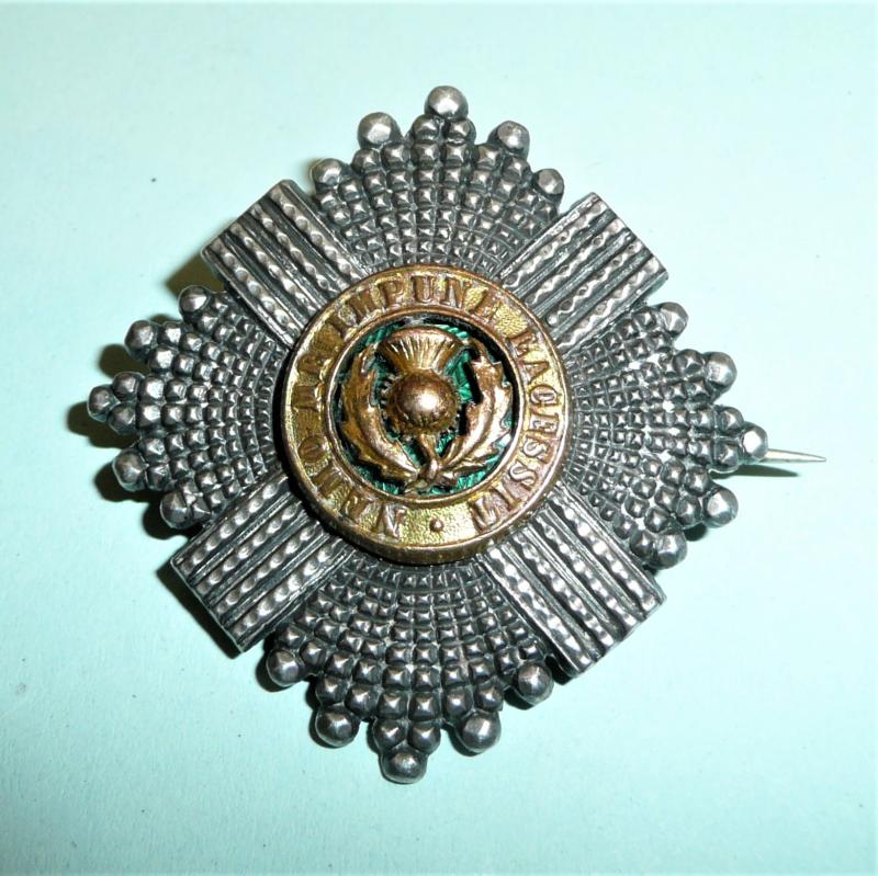 Scots Guards Officers Forage Cap Star Badge