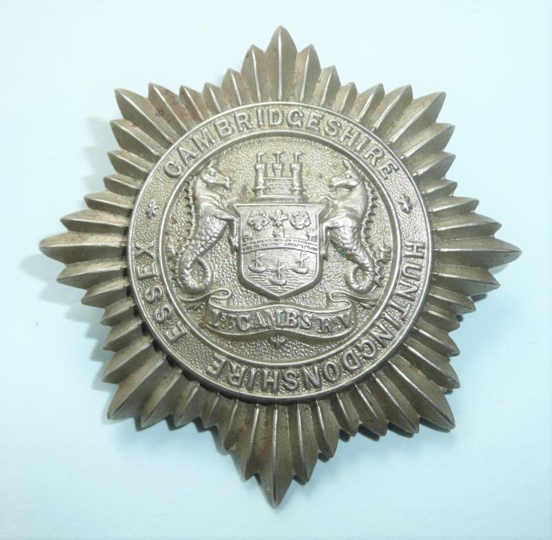 1st Cambridge Rifle Volunteers Other Ranks White Metal Glengarry Badge