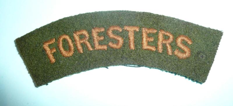 The Sherwood Foresters (Nottinghamshire & Derbyshire Regiment) Embroidered Felt Cloth Shoulder Title