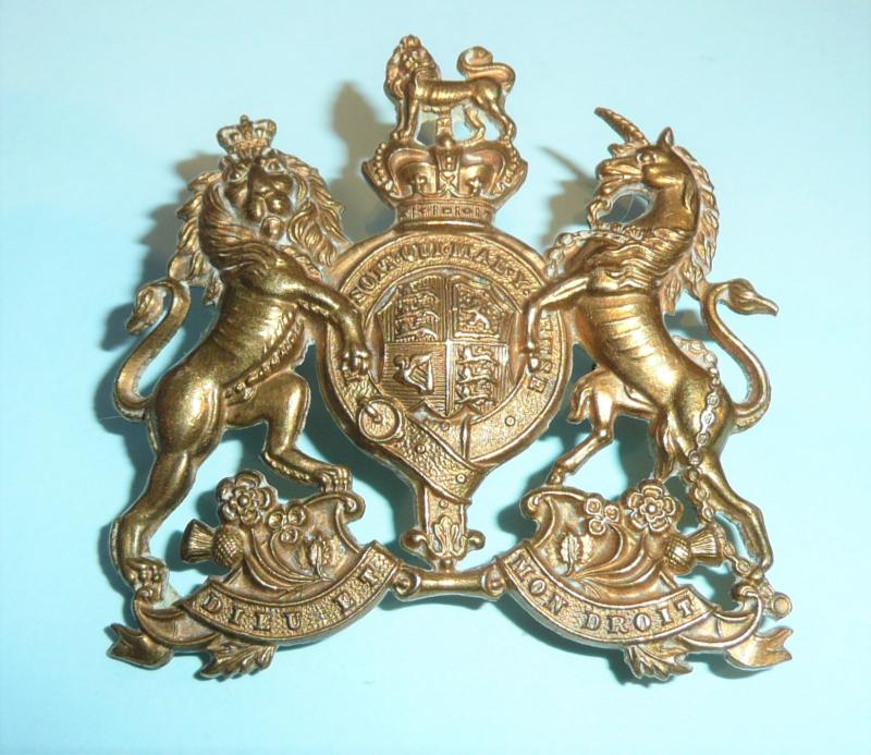 Boer War Era Royal Home Counties / Royal Northern Reserve Regiment Gilt Cap Badge