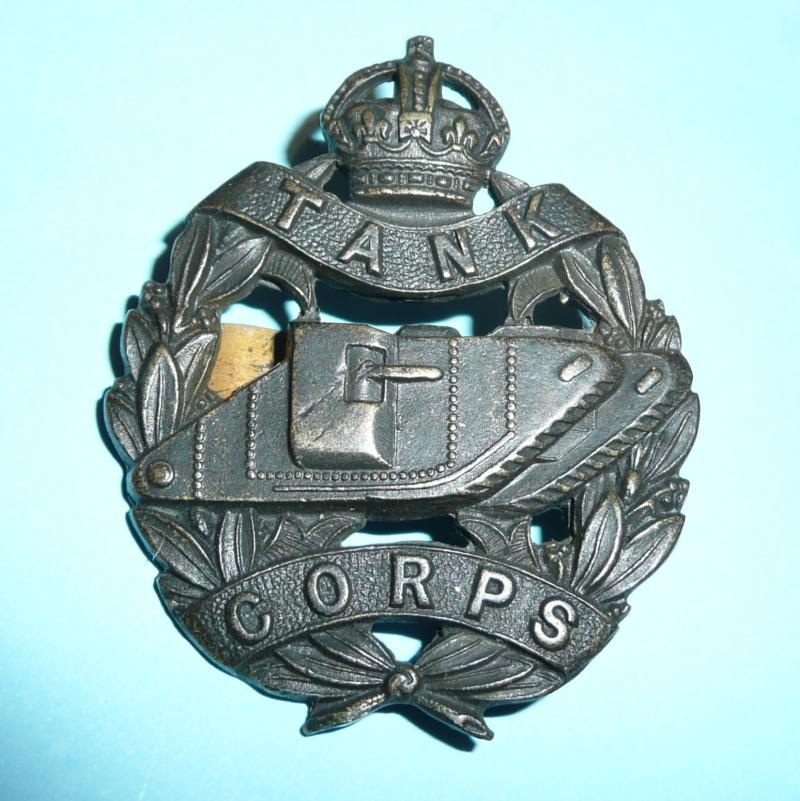 WW1 Tank Corps Officers OSD Cap Badge -Blades - Jennens