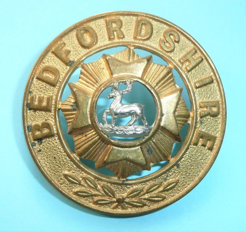 The Bedfordshire Regiment Bi-Metal Glengarry Badge / Helmet Plate Centre (HPC)