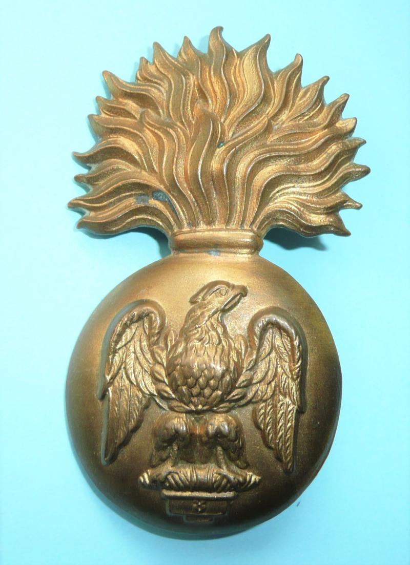Royal Irish Fusiliers Other Ranks Brass Glengarry Grenade Badge, Post 1903