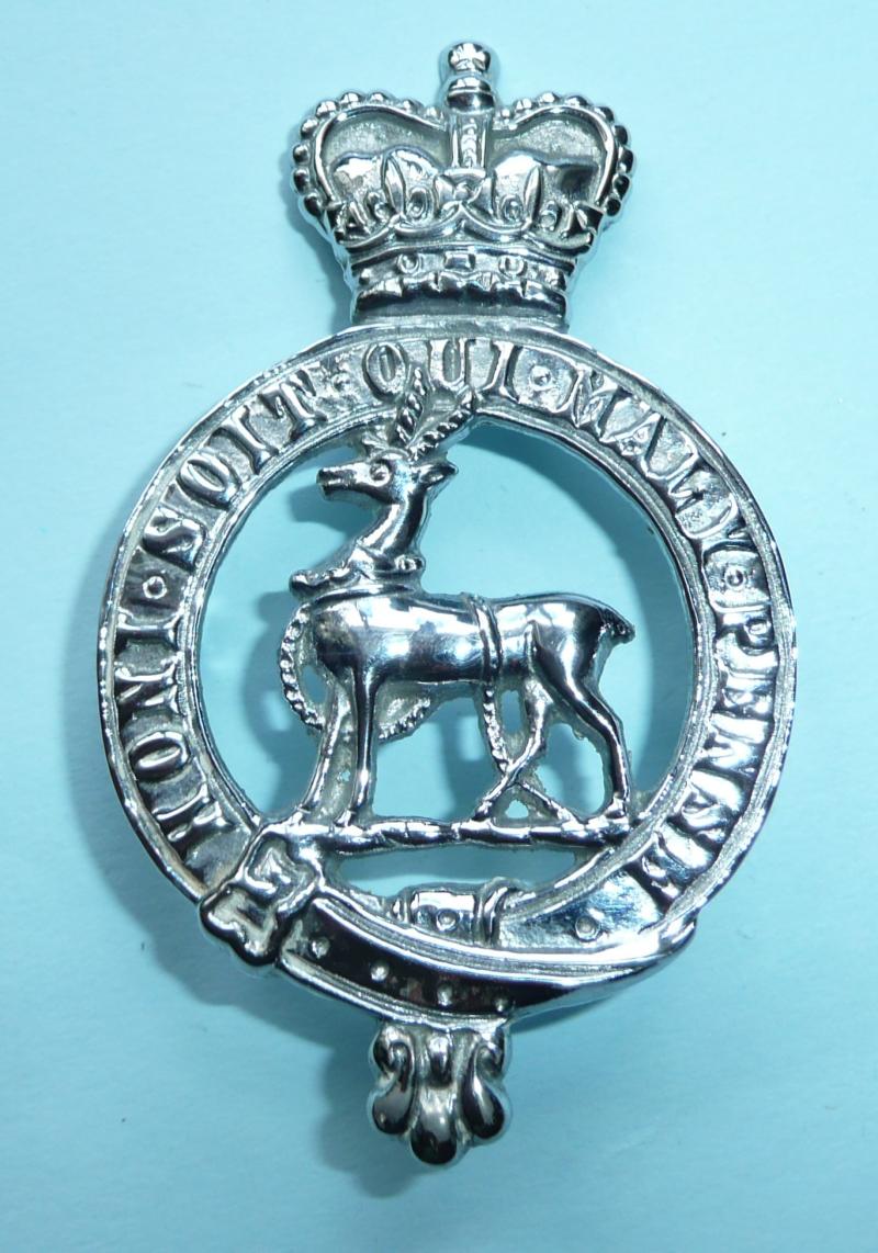 Royal Warwickshire Regiment / RWARF Chromed Band Badge