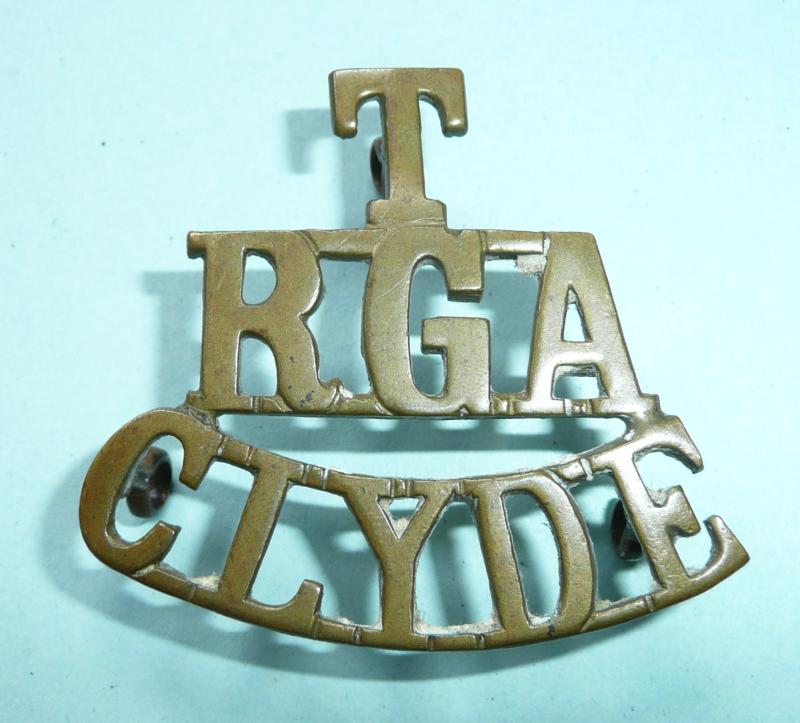 T / RGA / Clyde One Piece Brass Shoulder Title