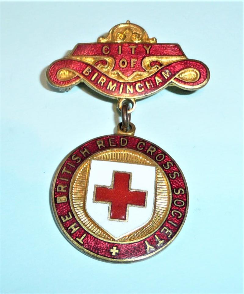 WW2 Era City of Birmingham Red Cross Medal - Attributed