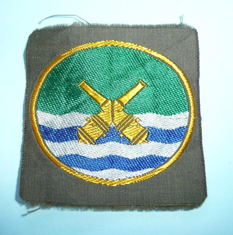 WW2 No 1 Coast Artillery Training School Woven Formation Sign