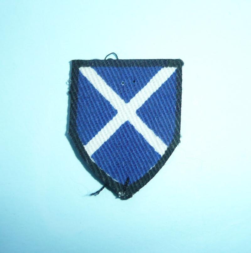 52nd (Scottish Lowland) Division Printed Saltire Formation Sign