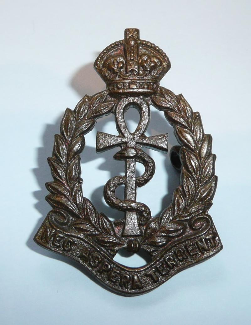 Royal Air Force RAF Medical Branch Officer's  1918 Pattern Bronze collar badge