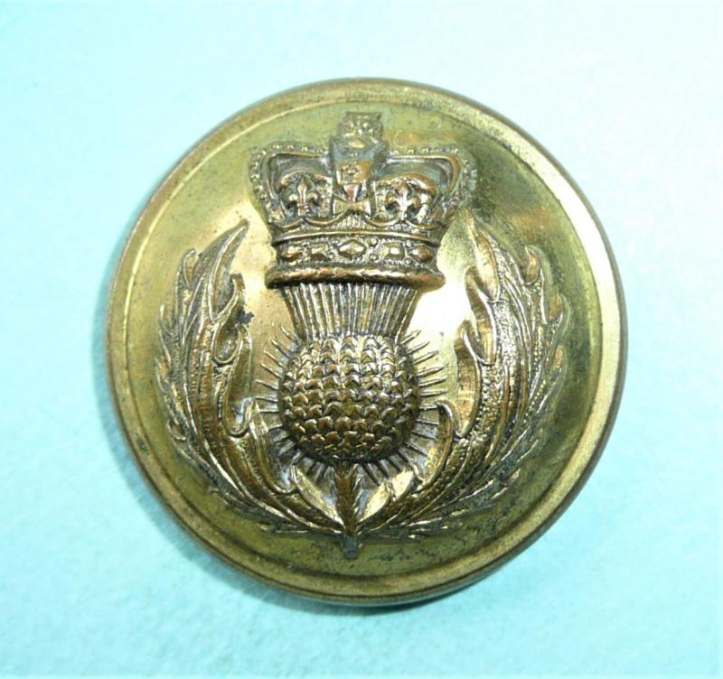 The Royal Scots Fusiliers QVC Victorian Officers Large Gilt Button ( 21st Foot)