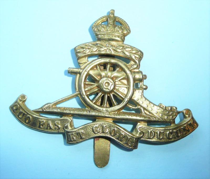 Royal Artillery (Territorials) Other Ranks Brass Cap Badge