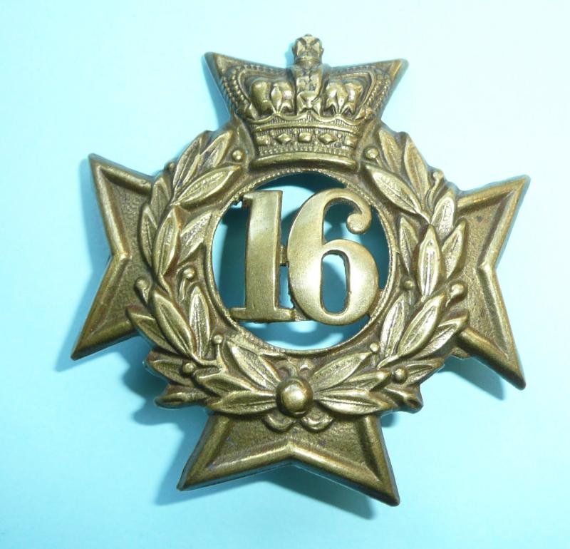 16th Regiment of Foot (Bedfordshire) Other Ranks Second Pattern Pre 1881 Glengarry Cap Badge