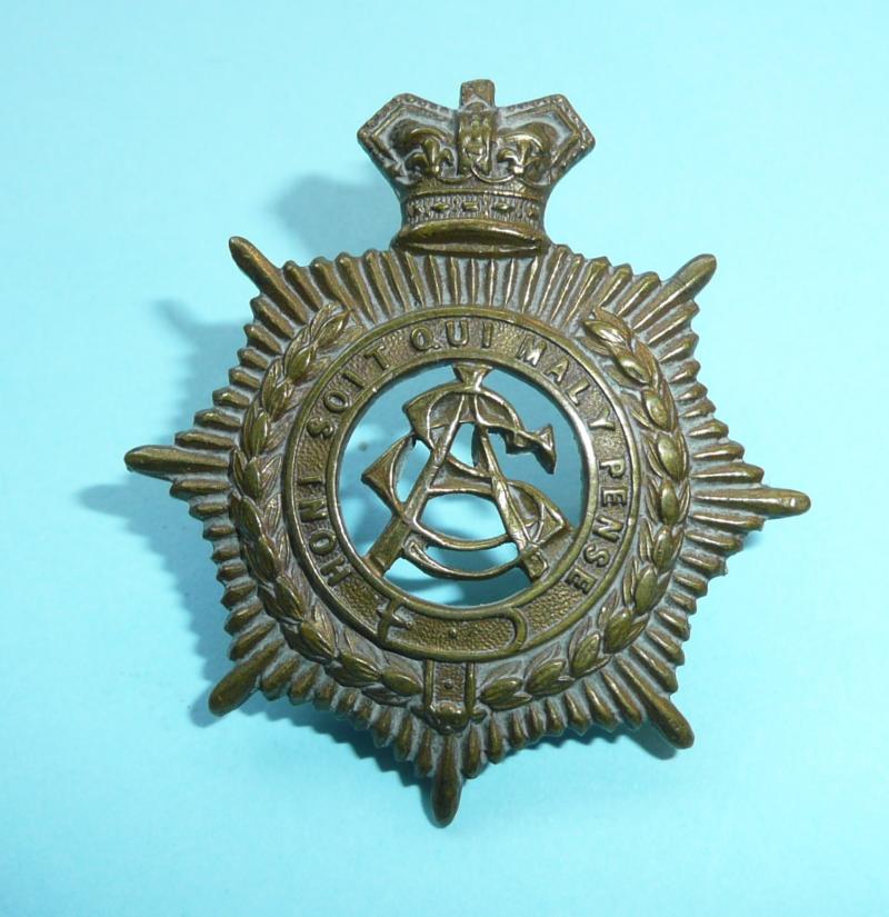 QVC Army Service Corps (ASC) Other Ranks Gilding Metal Cap Badge