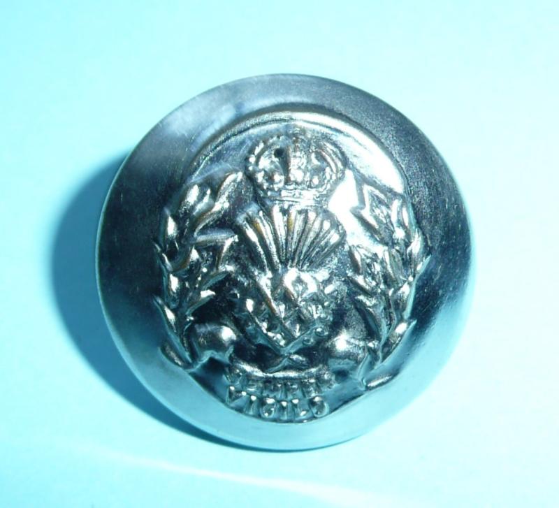 Generic Scottish Constabulary Police Chromed King's Crown Large Pattern Tunic Button