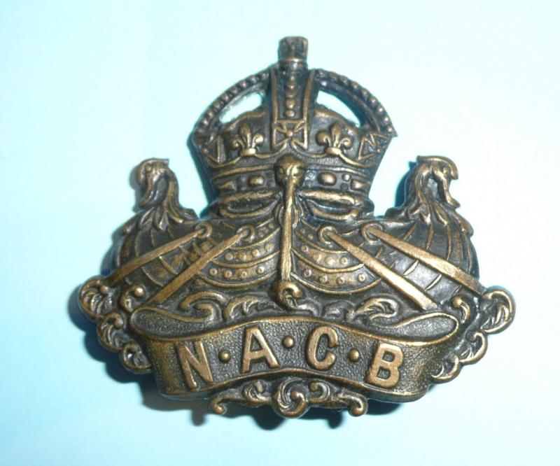 WW1 Navy & Army Canteen Board (NACB) Kings Crown Cap Badge