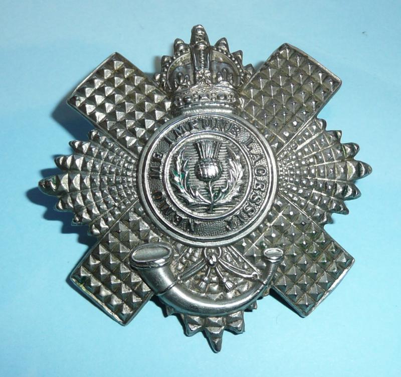 4th/5th Royal Scots Territorial Army White Metal Other Ranks Cap Badge