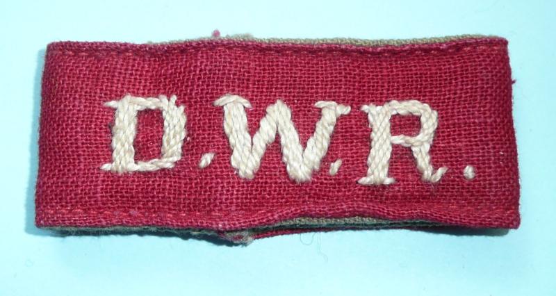 146th Regiment Royal Armoured Corps RAC (Formerly 9th Battalion Duke of Wellington's Regiment) Theatre Made Slip-On Shoulder Title