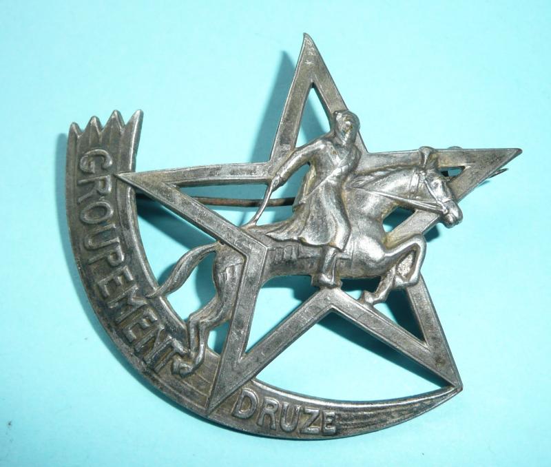Army of the Levant - Syrian Groupement Druze Cap Badge