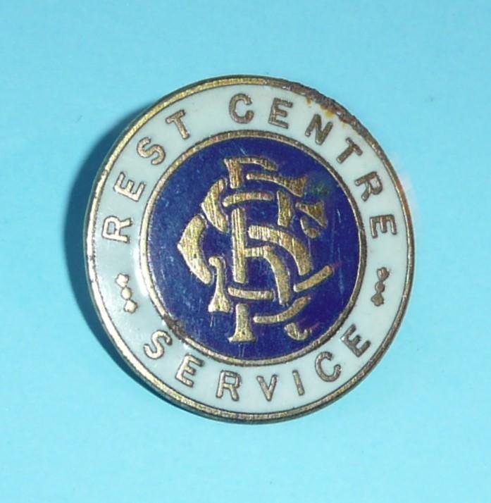 WW2 Home Front - Rest Centre Service (Air Raid Welfare) Lapel Pin Badge Brooch