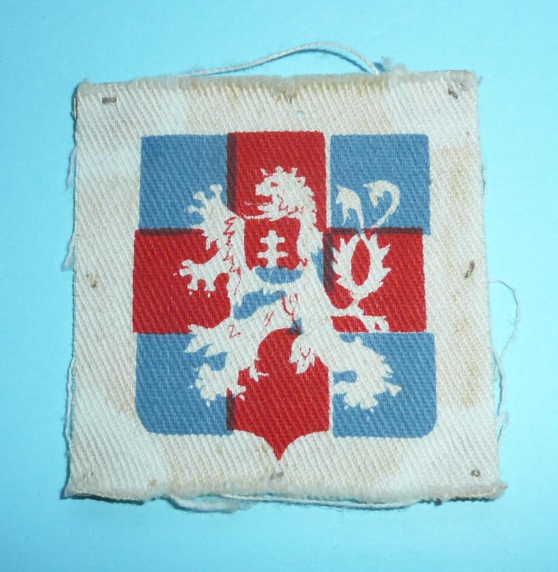 Normandy June 1944 - Czech Independent Armoured Brigade Group Printed Cloth Formation Sign