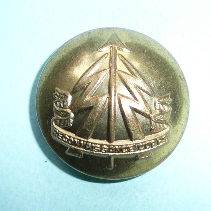 WW2 Reconnaissance (Recce) Corps Officers Large Pattern Brass Button