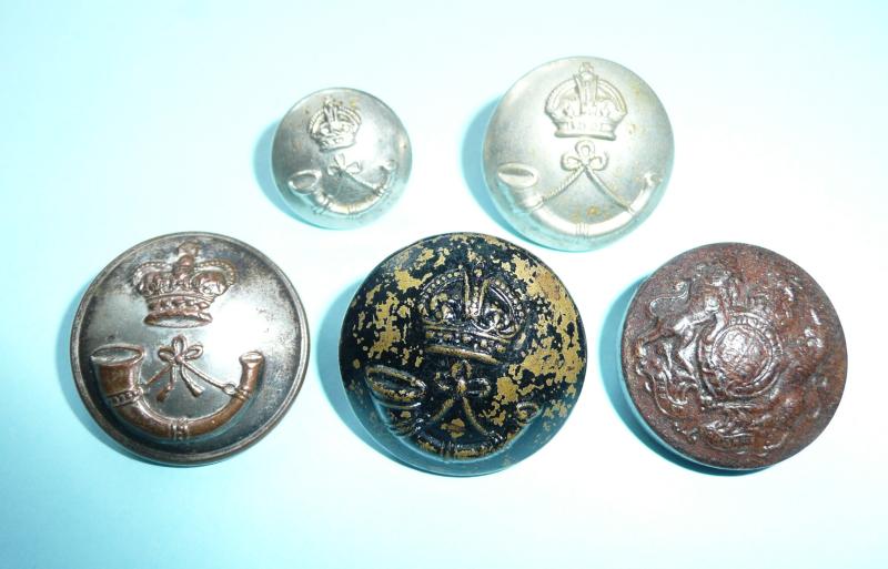 Collection of Victorian / Edwardian Rifle Volunteer Corps / Battalion Buttons